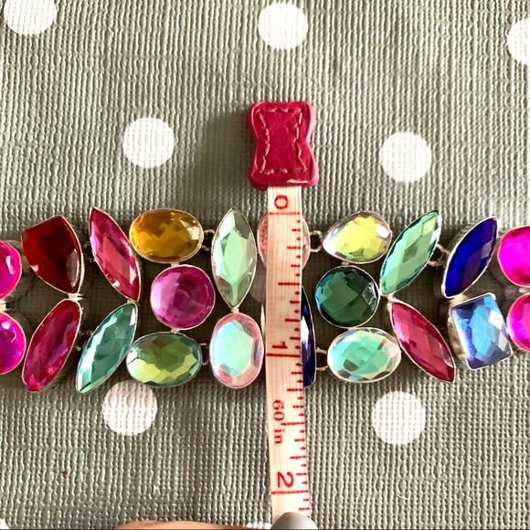 Stunning silver .925 topaz bracelet fits 7.5-9” wrist - Picture 7 of 7